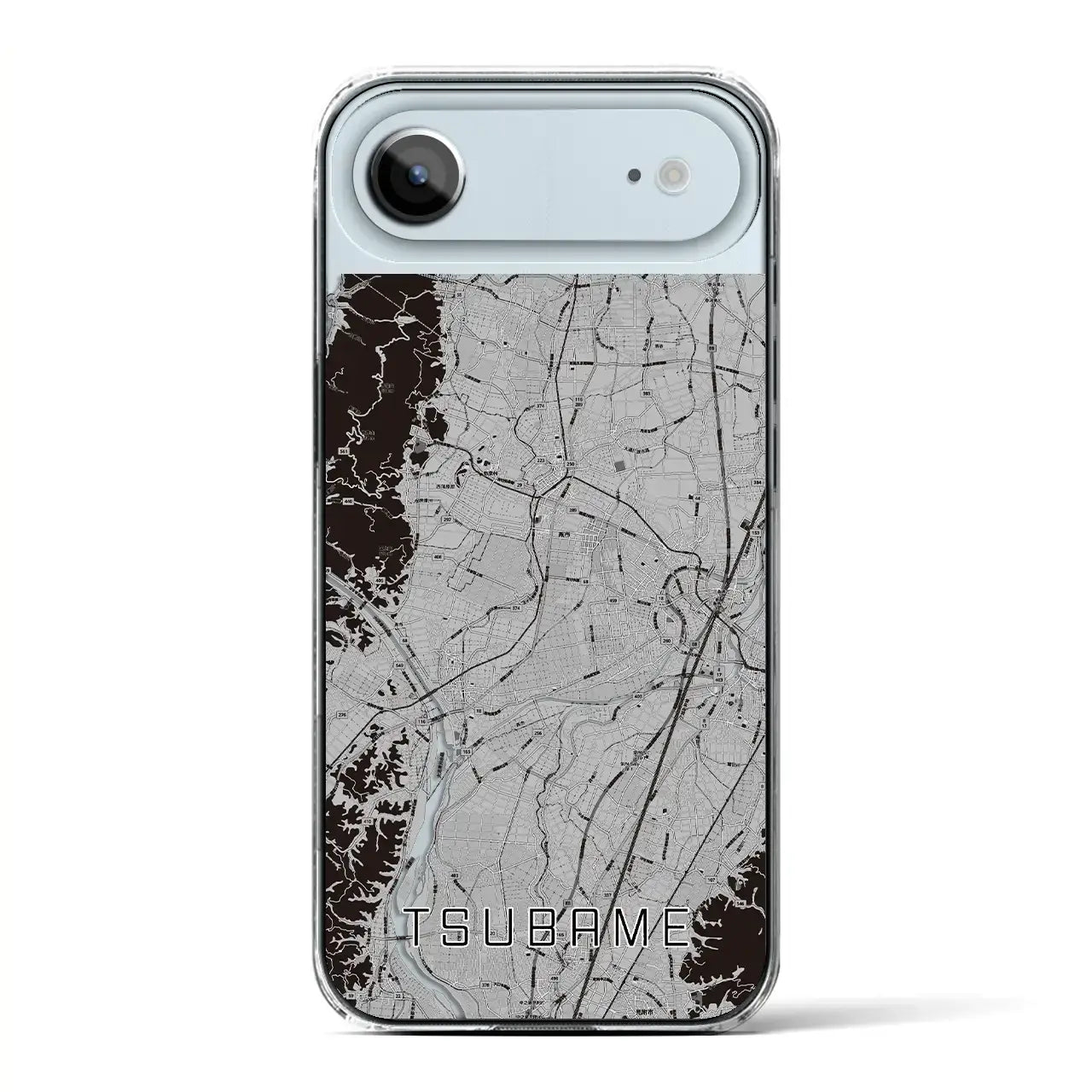 【燕(新潟県)】地図柄iPhoneケース(クリアタイプ)