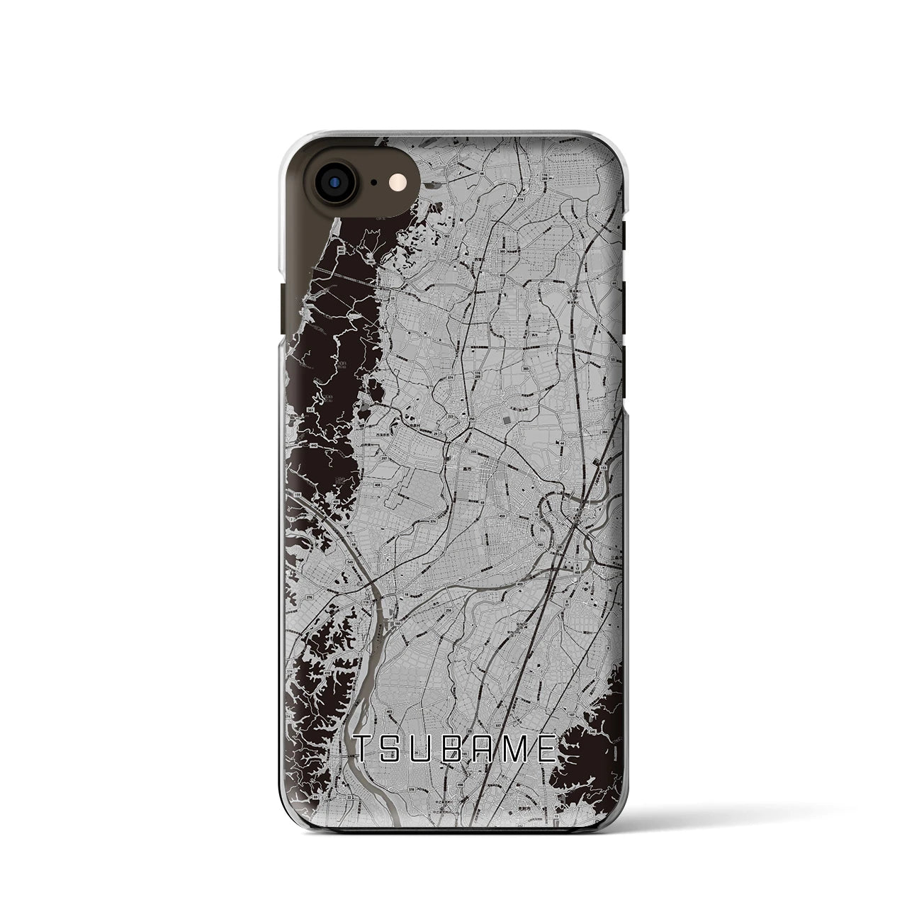 【燕(新潟県)】地図柄iPhoneケース(クリアタイプ)