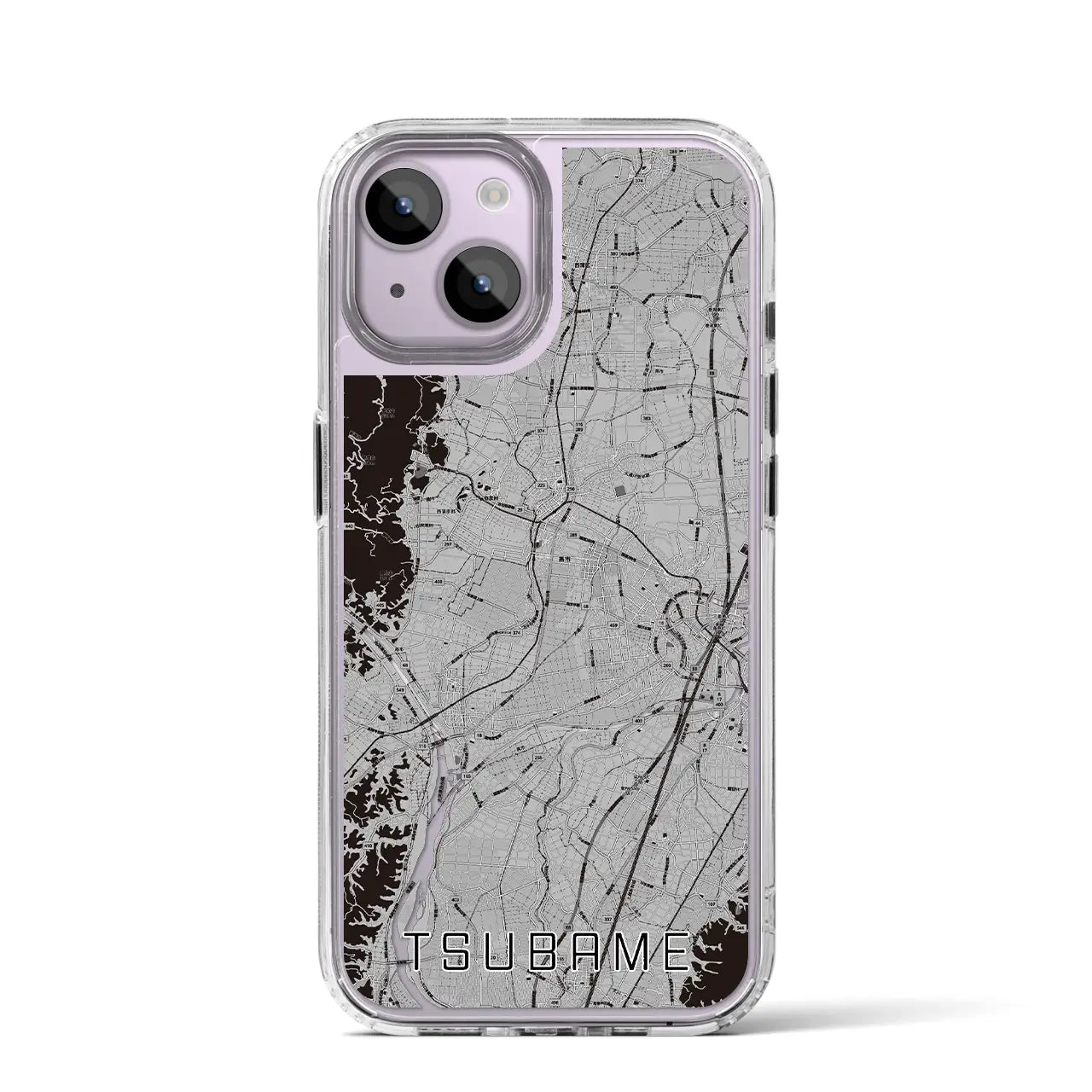 【燕(新潟県)】地図柄iPhoneケース(MagSafeタイプ)