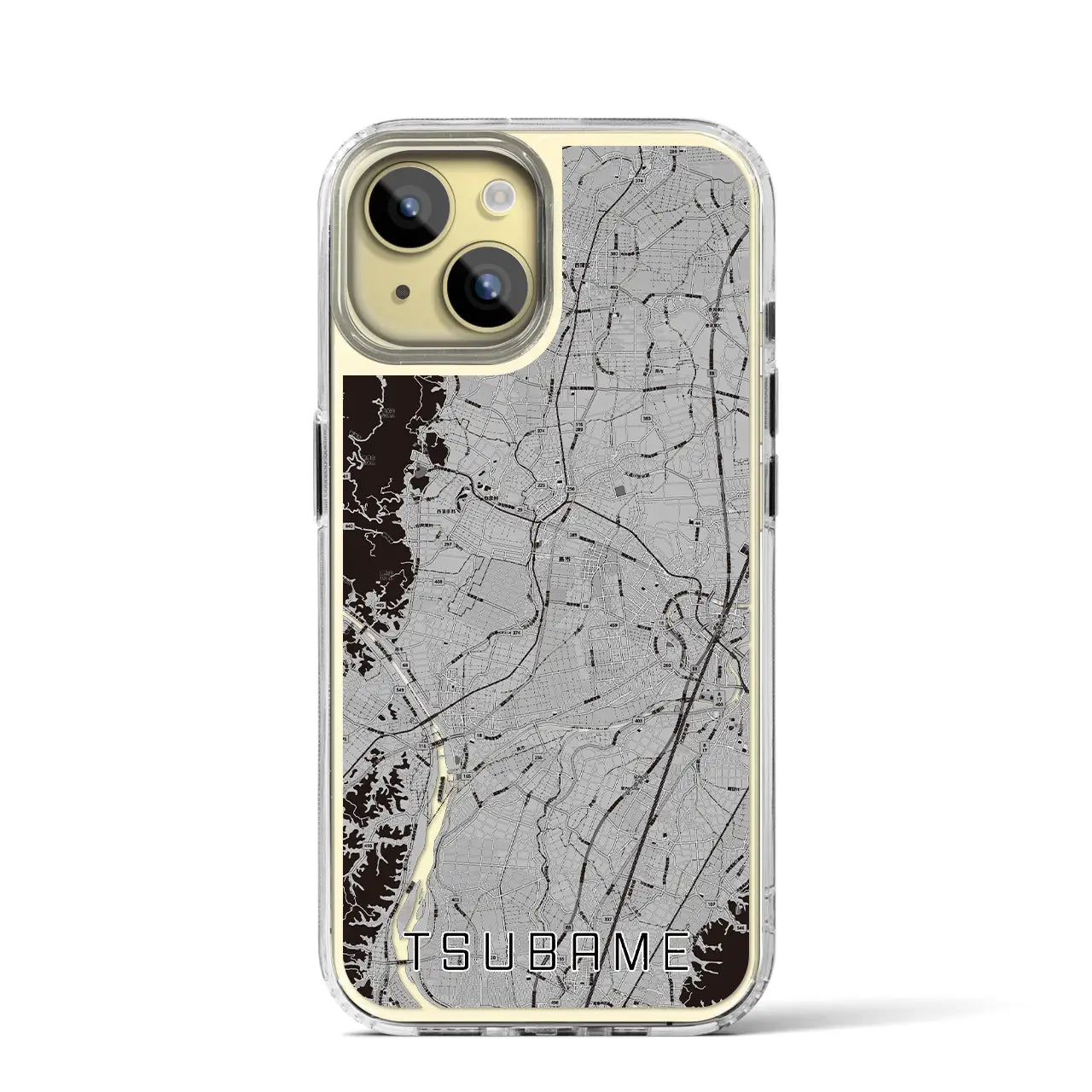 【燕(新潟県)】地図柄iPhoneケース(MagSafeタイプ)