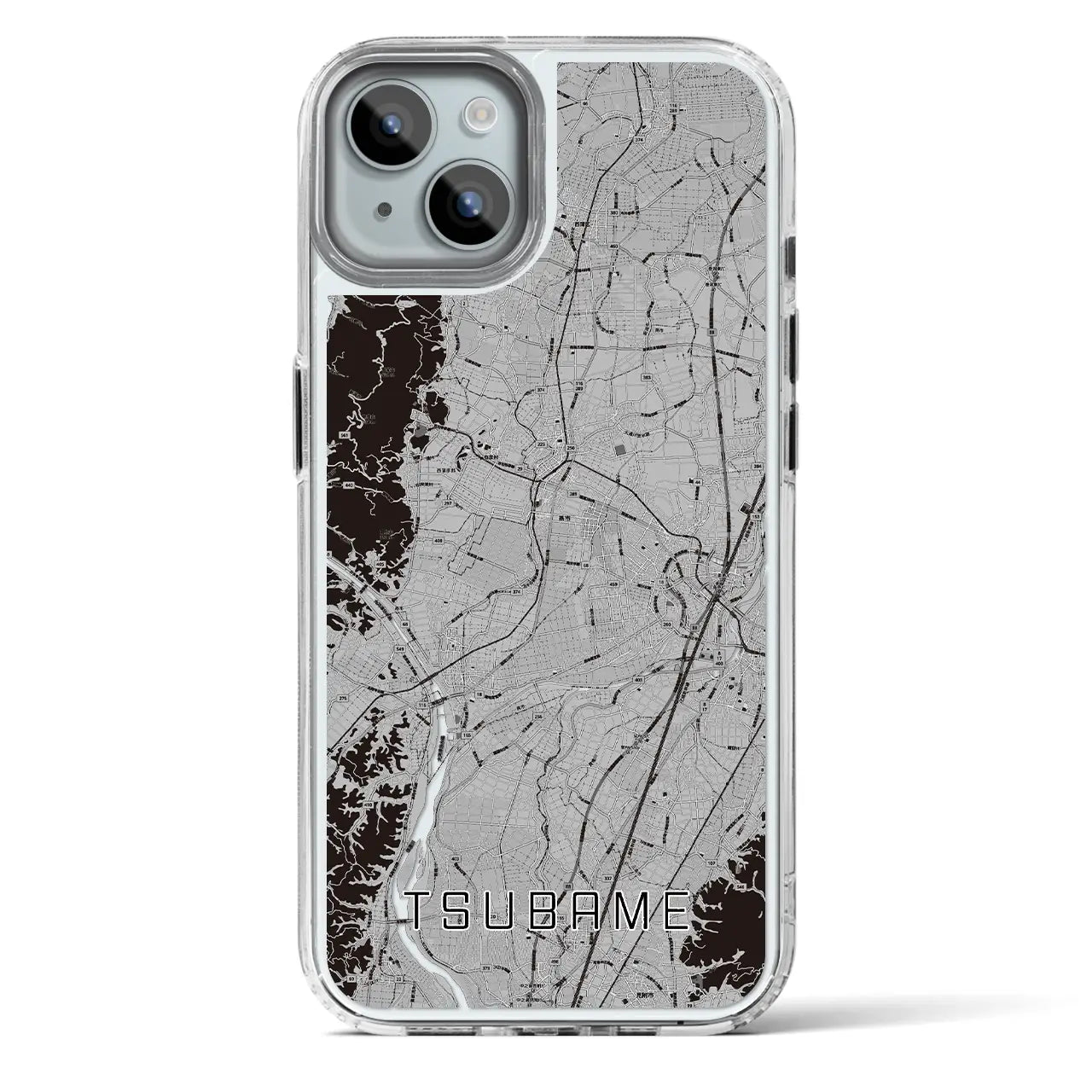 【燕(新潟県)】地図柄iPhoneケース(MagSafeタイプ)
