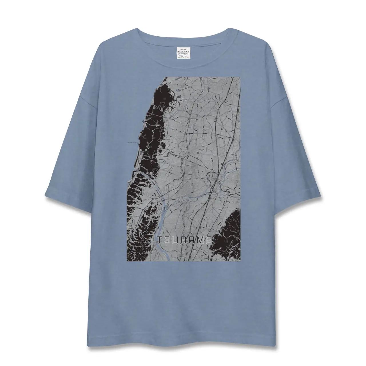 【燕(新潟県)】地図柄ビッグシルエットTシャツ