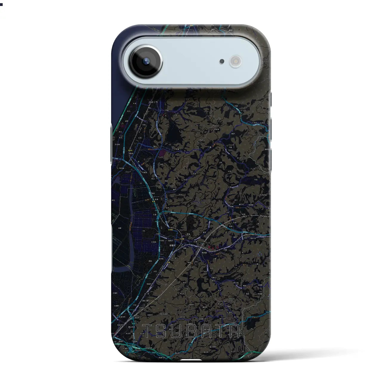 【津幡(石川県)】地図柄iPhoneケース(バックカバータイプ)