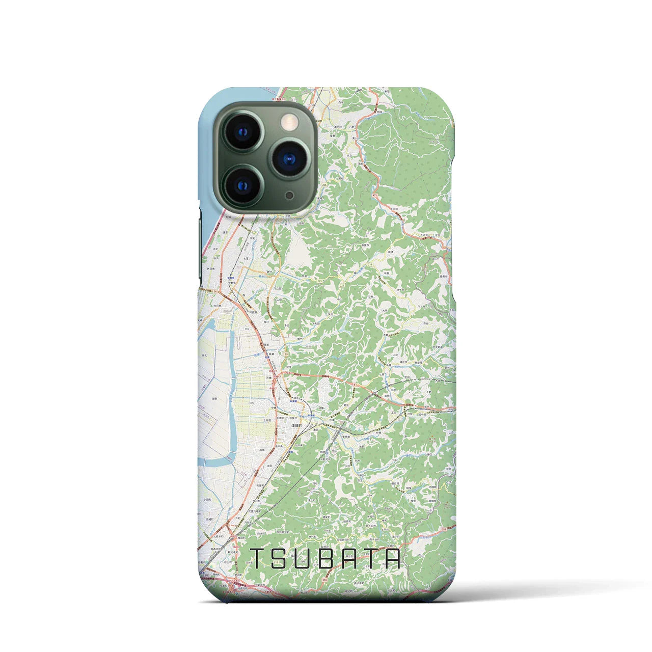 【津幡(石川県)】地図柄iPhoneケース(バックカバータイプ)