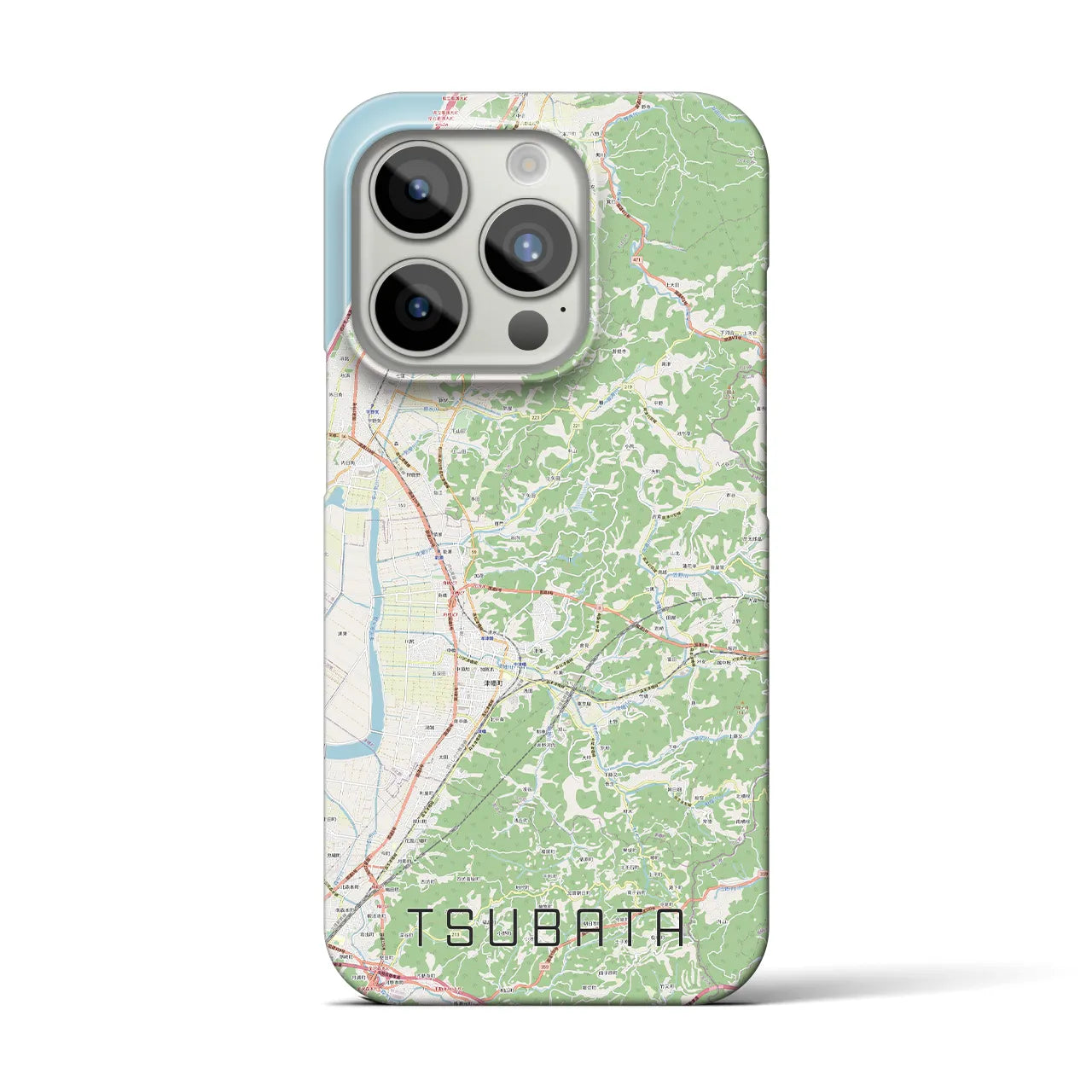 【津幡(石川県)】地図柄iPhoneケース(バックカバータイプ)