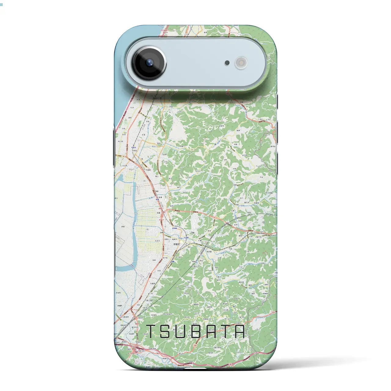 【津幡(石川県)】地図柄iPhoneケース(バックカバータイプ)