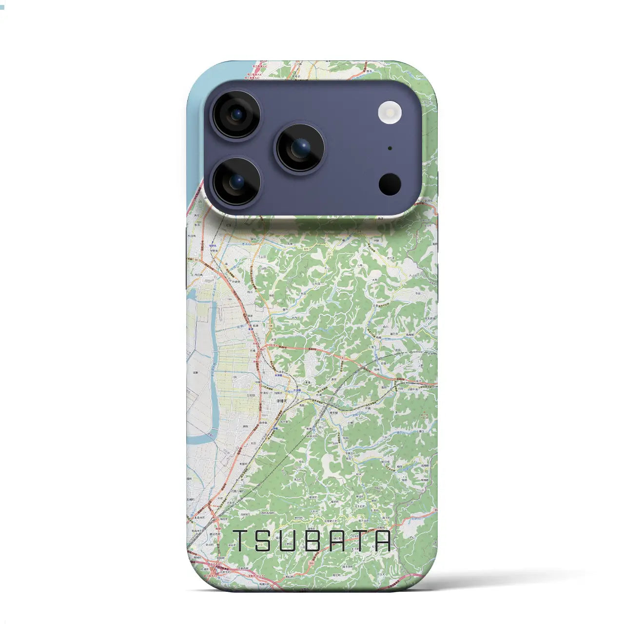 【津幡(石川県)】地図柄iPhoneケース(バックカバータイプ)