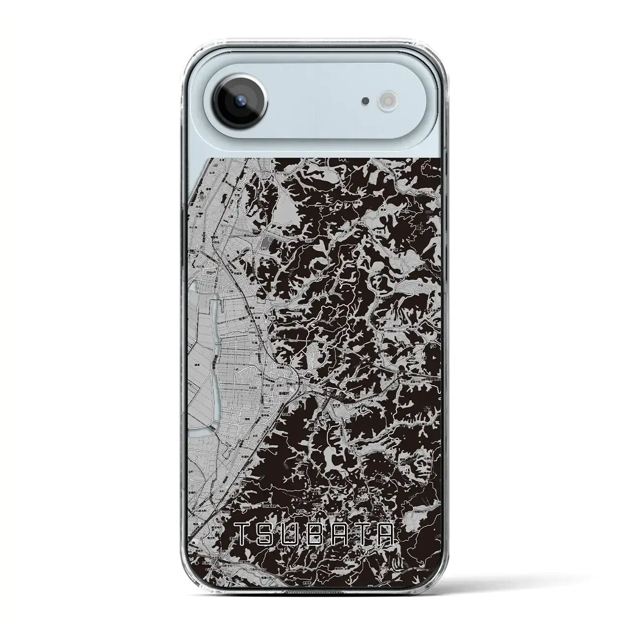 【津幡(石川県)】地図柄iPhoneケース(クリアタイプ)