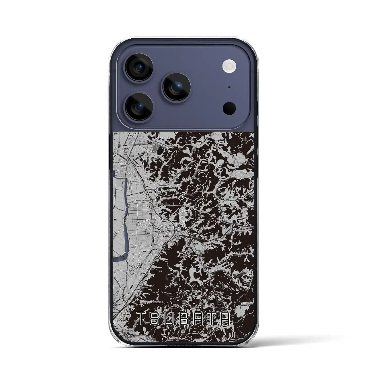 【津幡(石川県)】地図柄iPhoneケース(クリアタイプ)