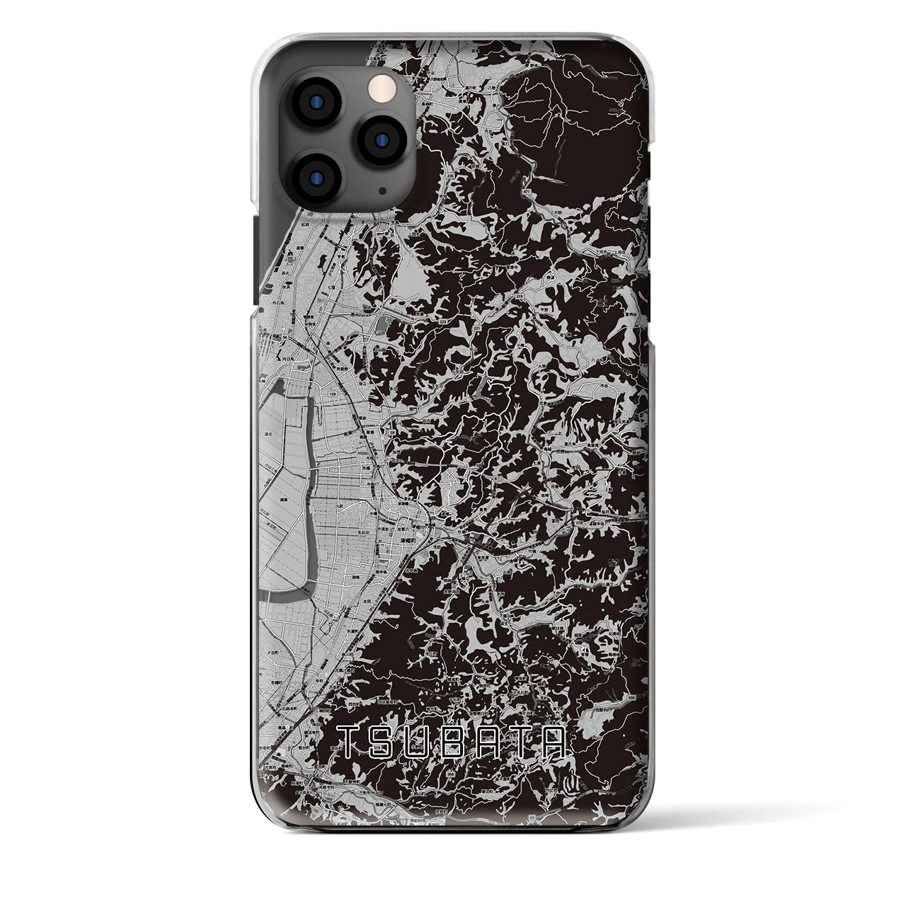 【津幡(石川県)】地図柄iPhoneケース(クリアタイプ)