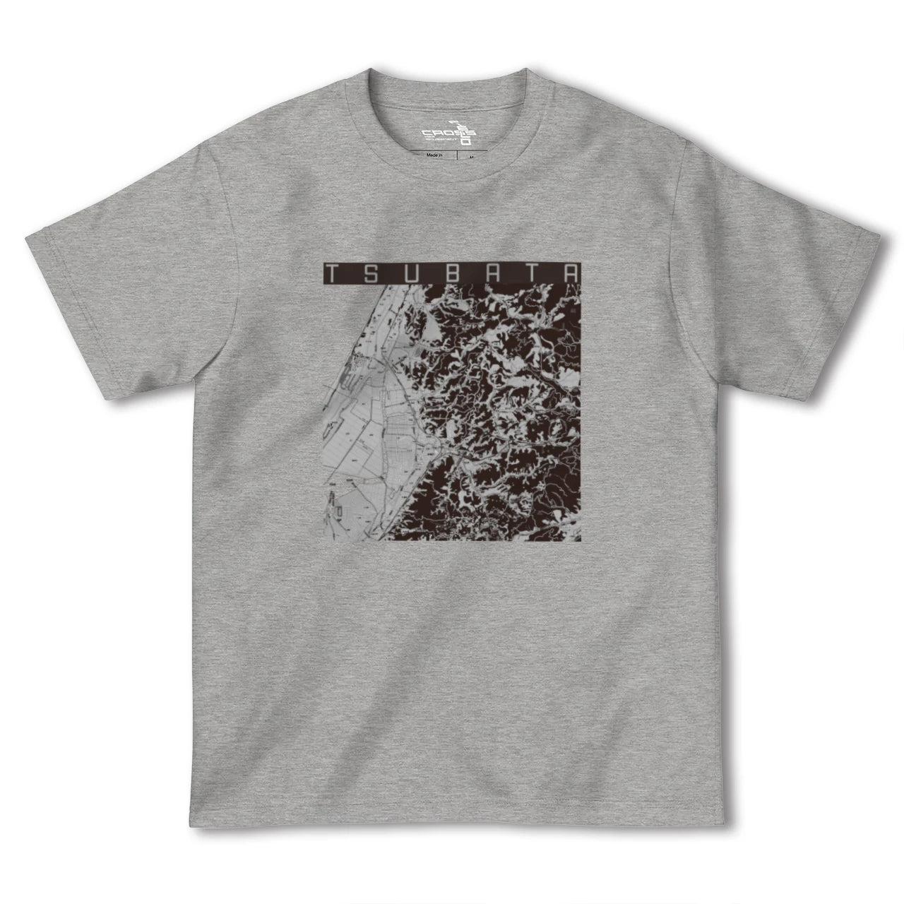 【津幡(石川県)】地図柄ヘビーウェイトTシャツ