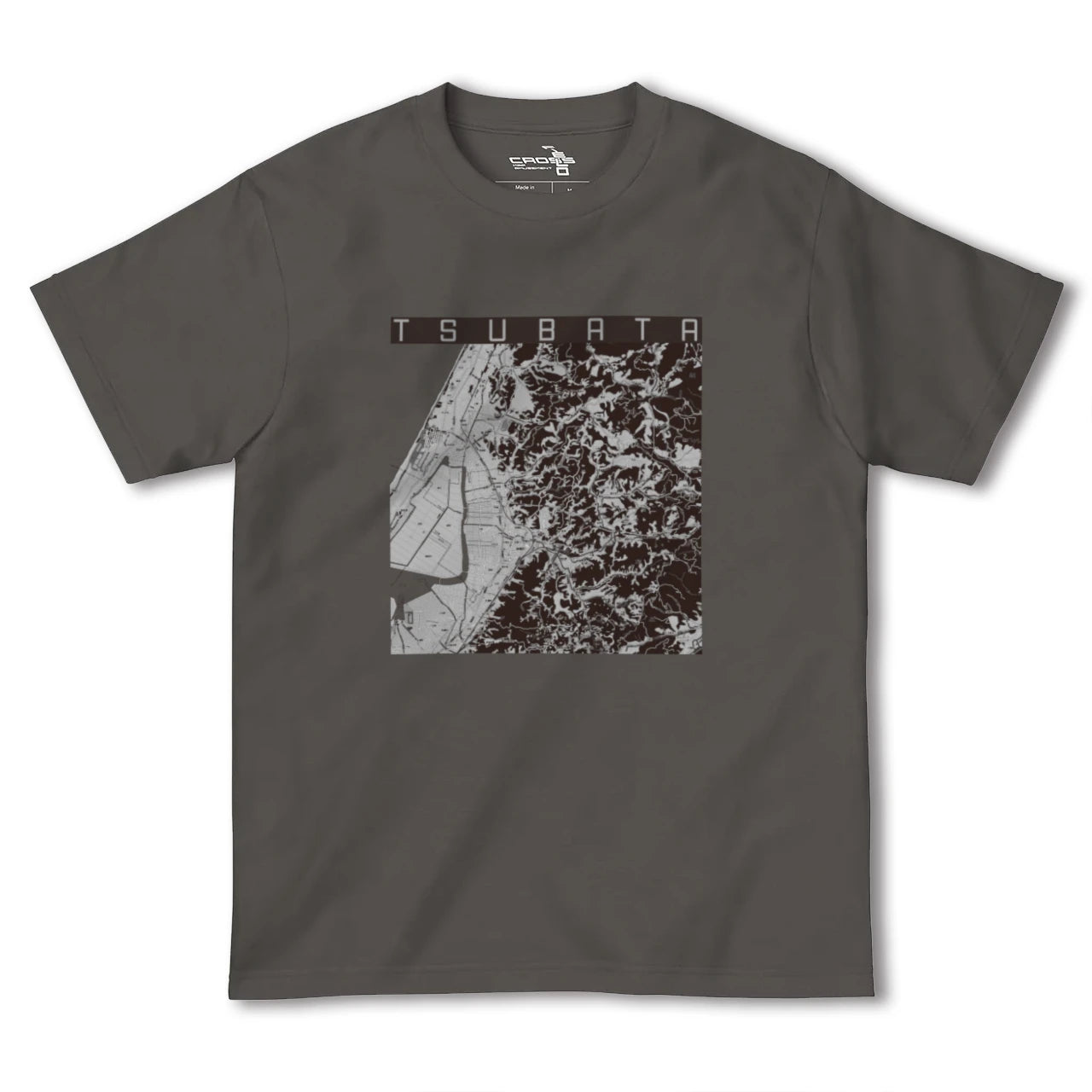 【津幡(石川県)】地図柄ヘビーウェイトTシャツ