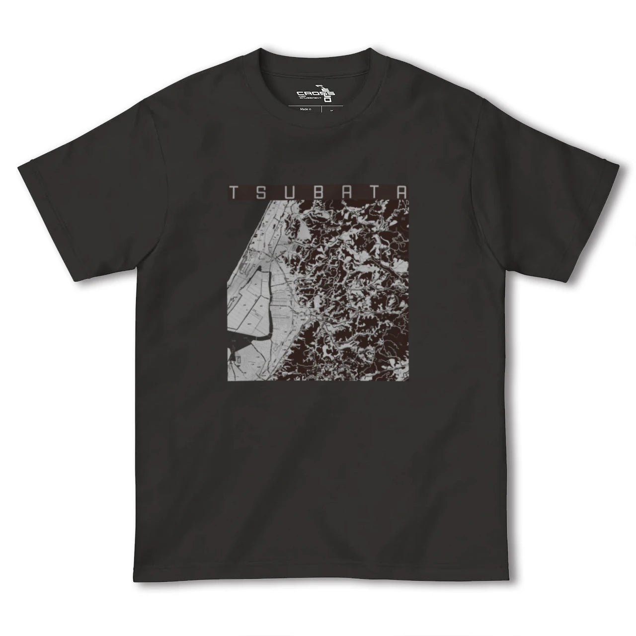 【津幡(石川県)】地図柄ヘビーウェイトTシャツ