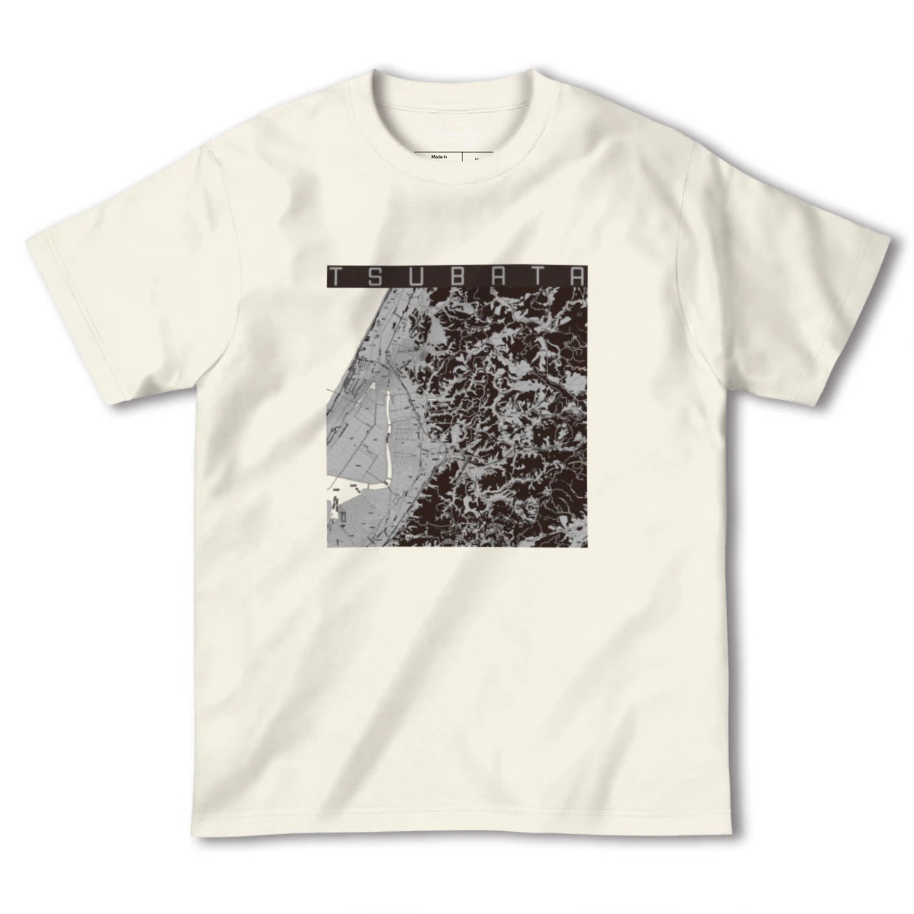 【津幡(石川県)】地図柄ヘビーウェイトTシャツ