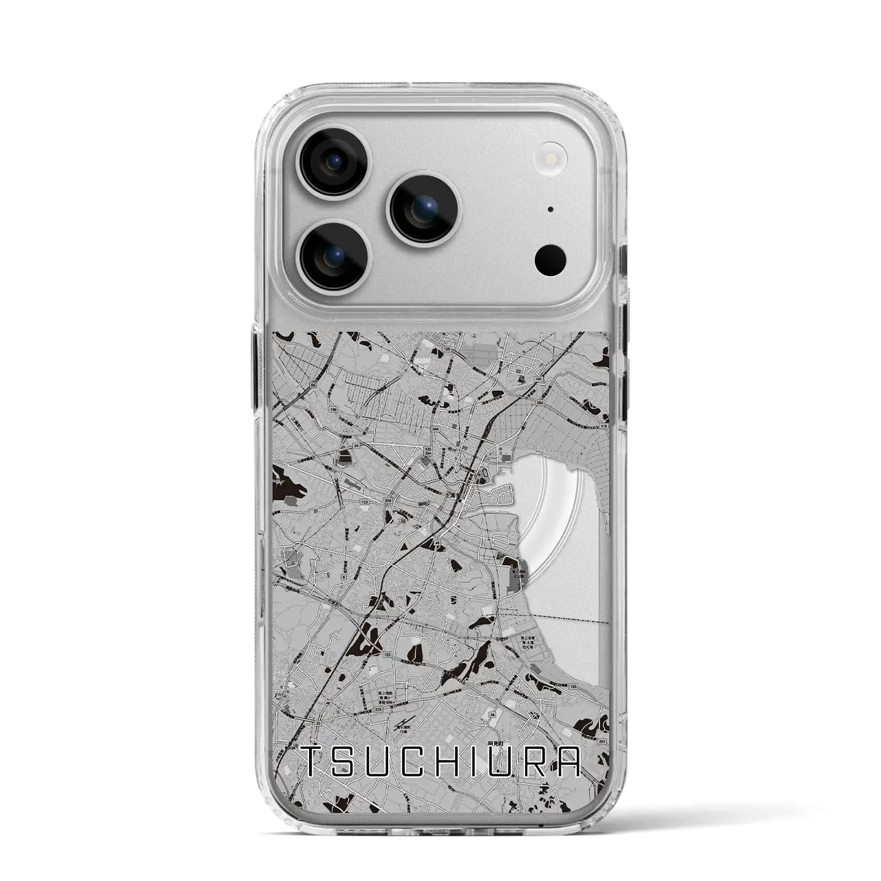 【土浦(茨城県)】地図柄iPhoneケース(MagSafeタイプ)