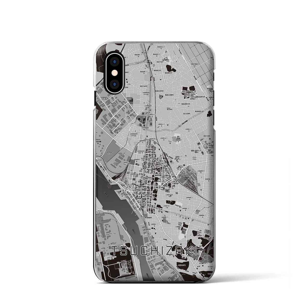 【土崎(秋田県)】地図柄iPhoneケース(クリアタイプ)
