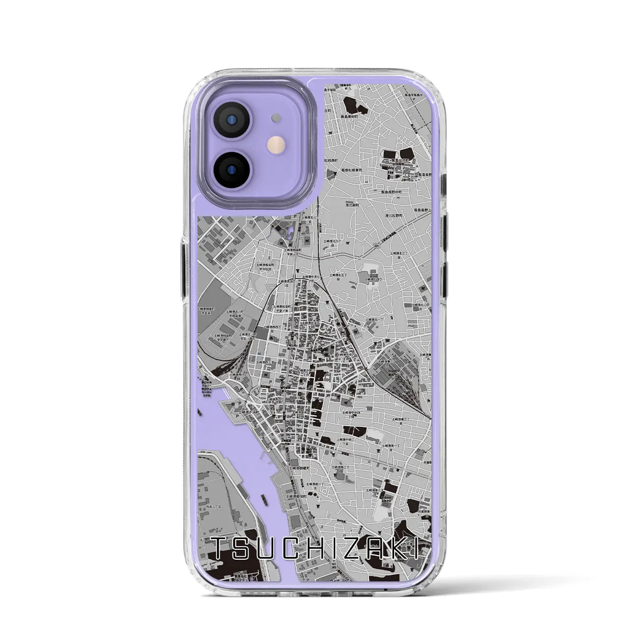 【土崎(秋田県)】地図柄iPhoneケース(MagSafeタイプ)