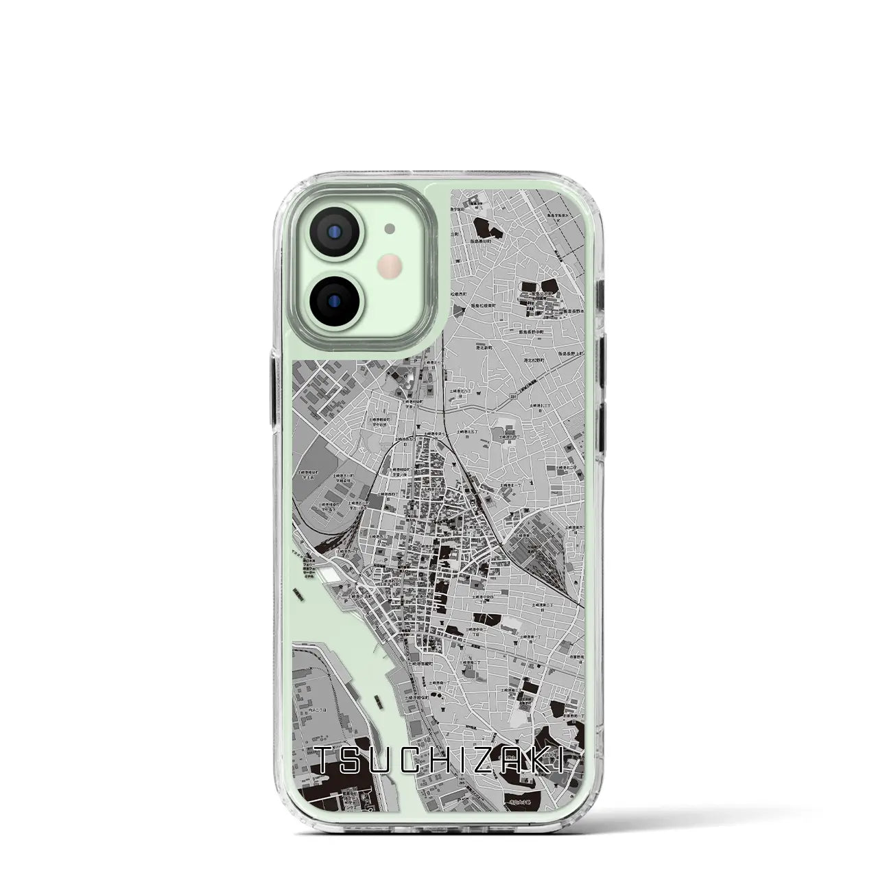 【土崎(秋田県)】地図柄iPhoneケース(MagSafeタイプ)