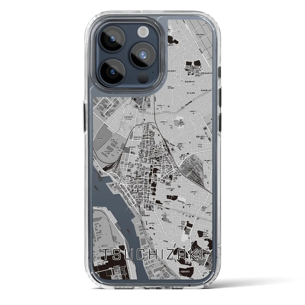 【土崎(秋田県)】地図柄iPhoneケース(MagSafeタイプ)
