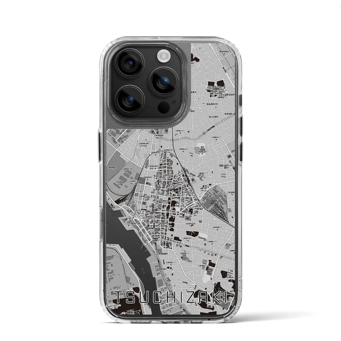 【土崎(秋田県)】地図柄iPhoneケース(MagSafeタイプ)