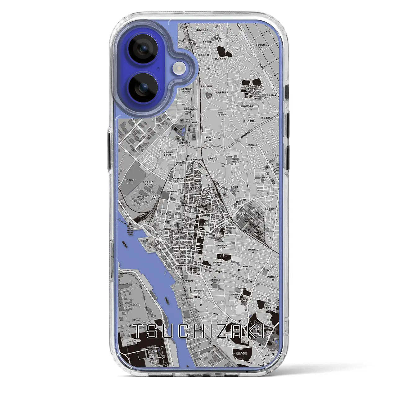 【土崎(秋田県)】地図柄iPhoneケース(MagSafeタイプ)