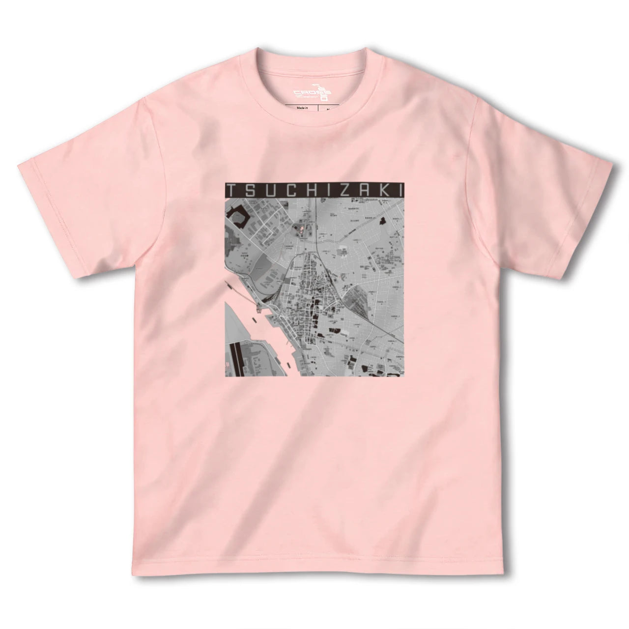 【土崎(秋田県)】地図柄ヘビーウェイトTシャツ