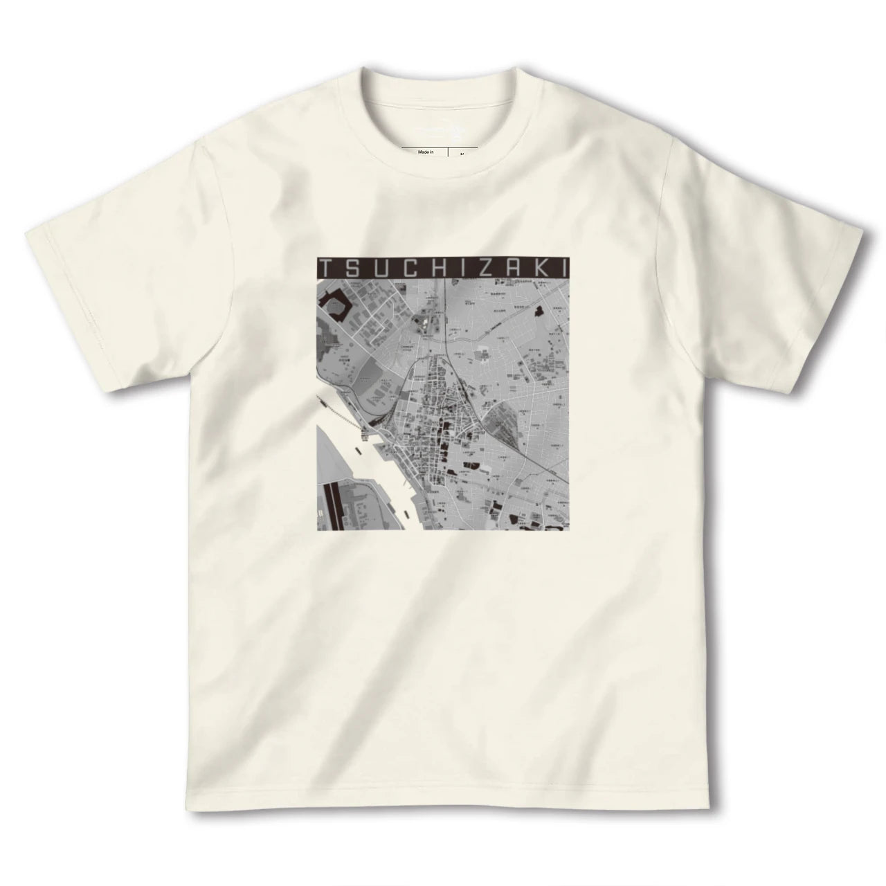 【土崎(秋田県)】地図柄ヘビーウェイトTシャツ