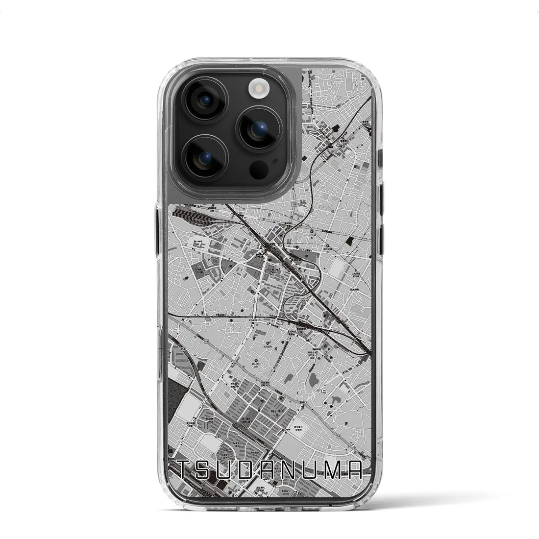 【津田沼(千葉県)】地図柄iPhoneケース(MagSafeタイプ)