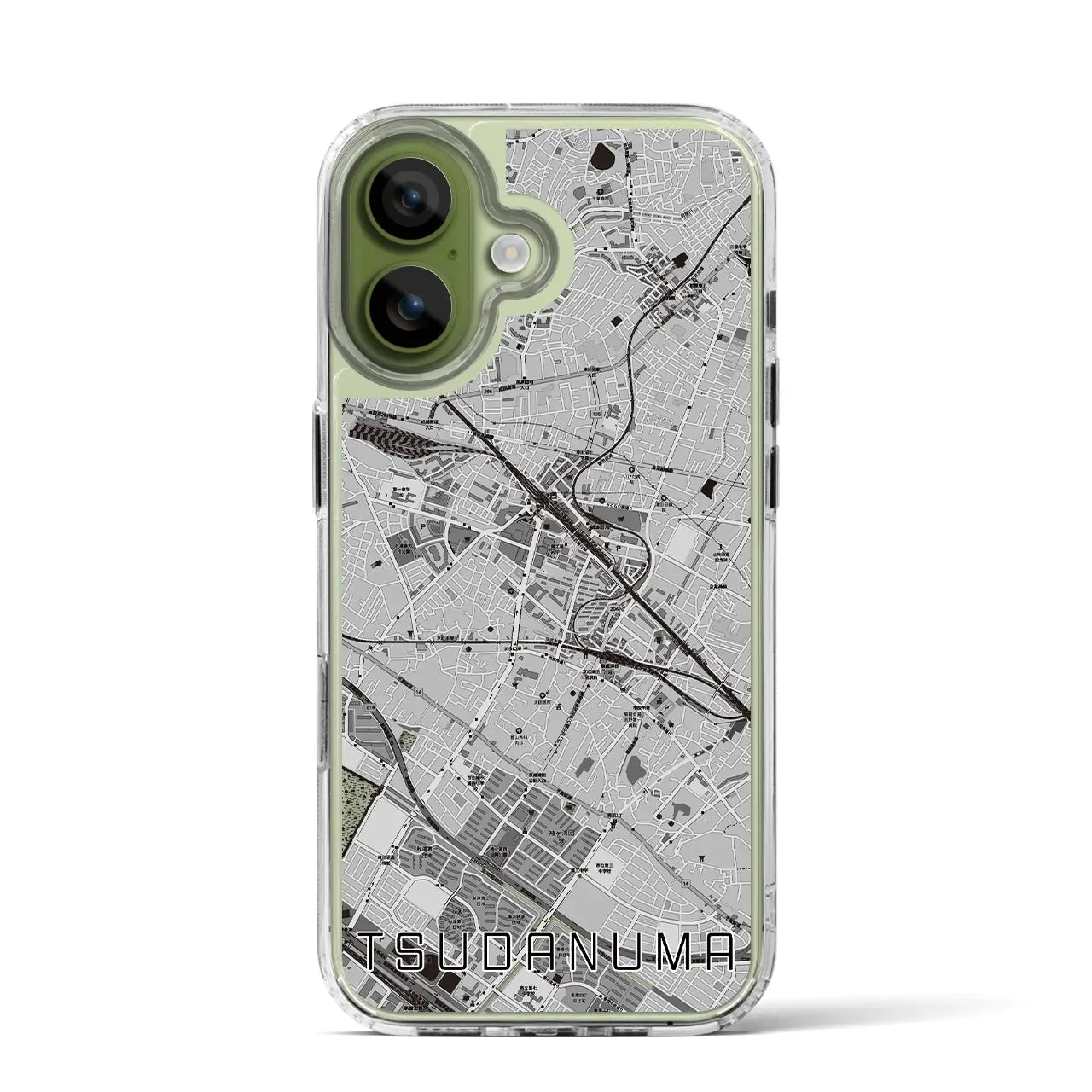 【津田沼(千葉県)】地図柄iPhoneケース(MagSafeタイプ)