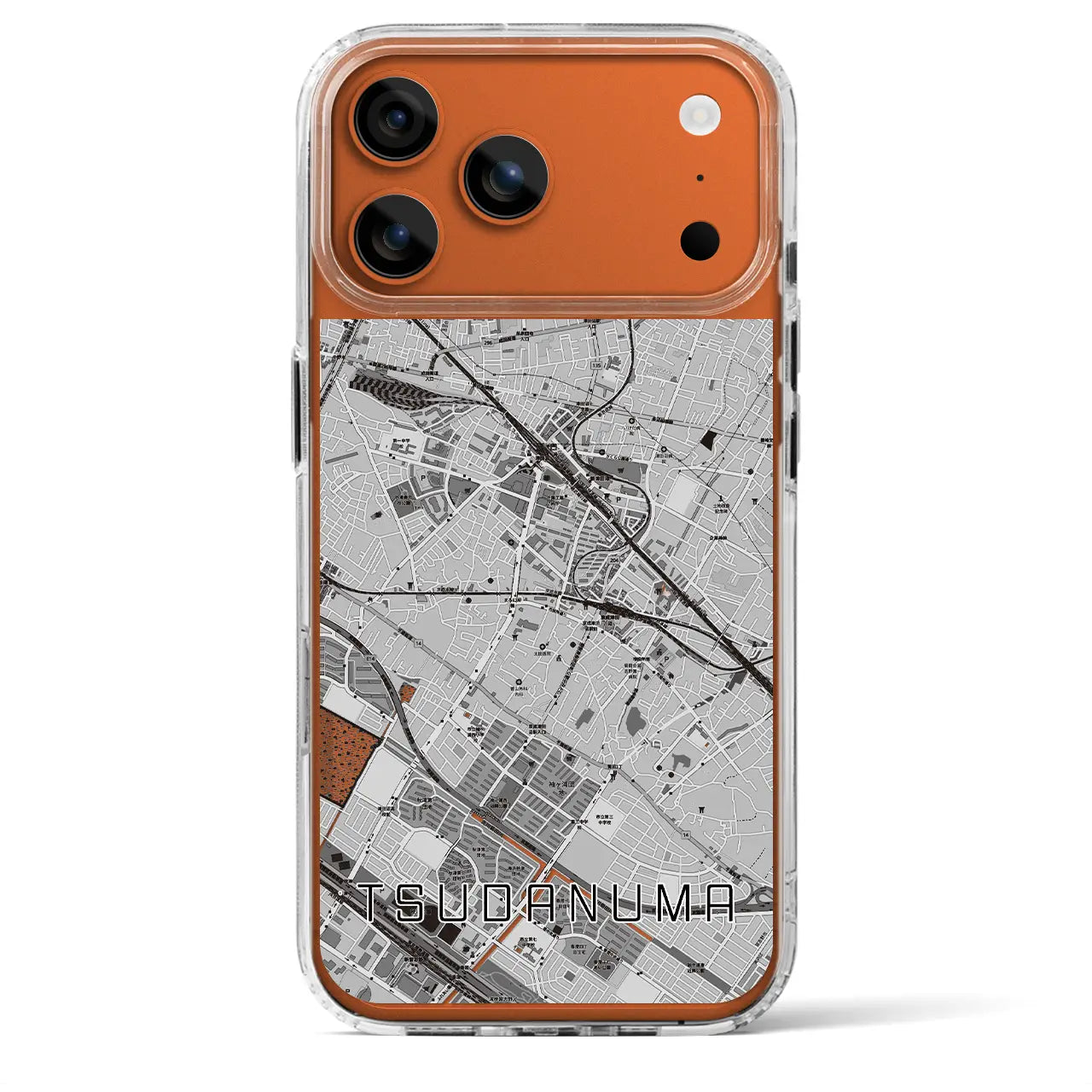 【津田沼(千葉県)】地図柄iPhoneケース(MagSafeタイプ)