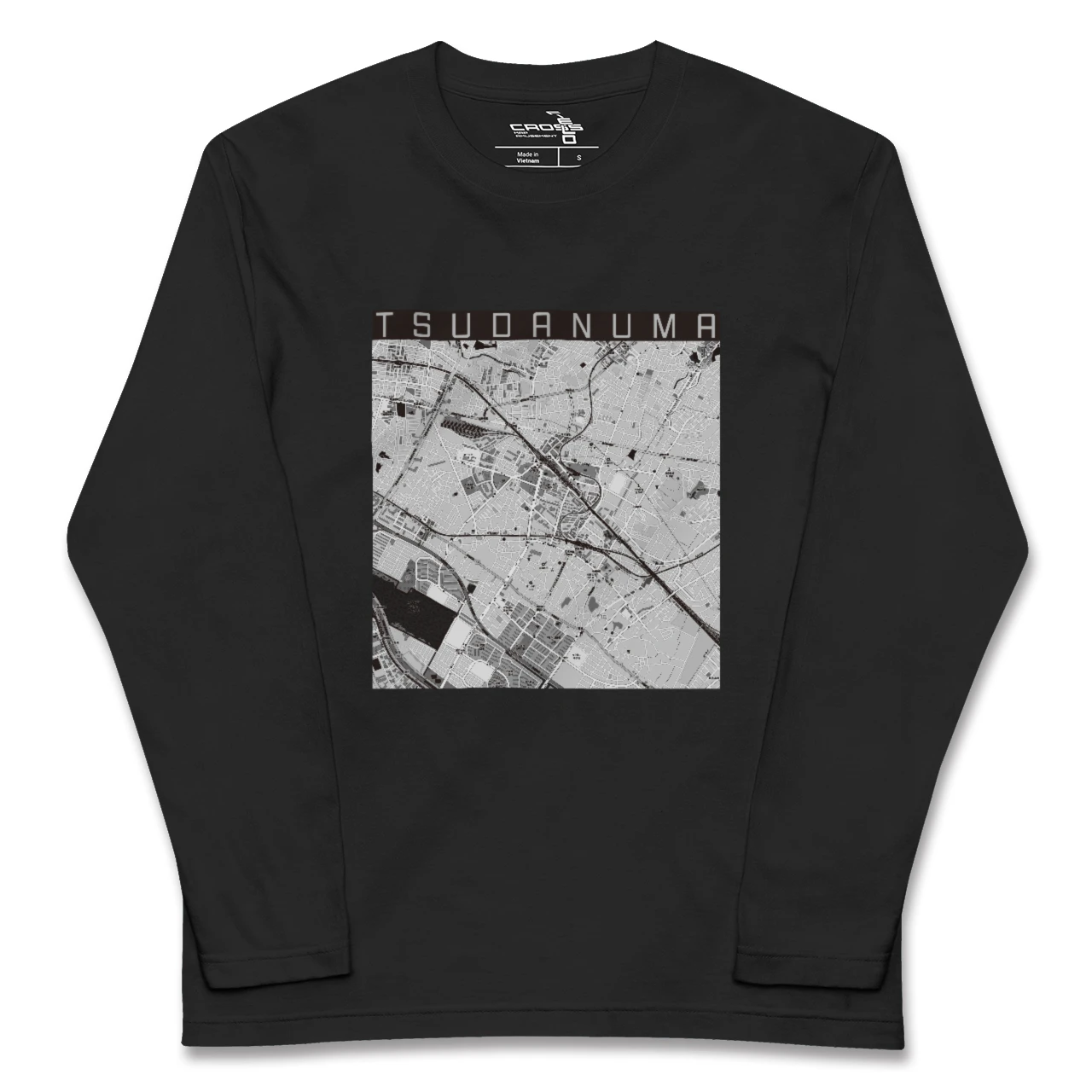 【津田沼(千葉県)】地図柄ロングスリーブTシャツ