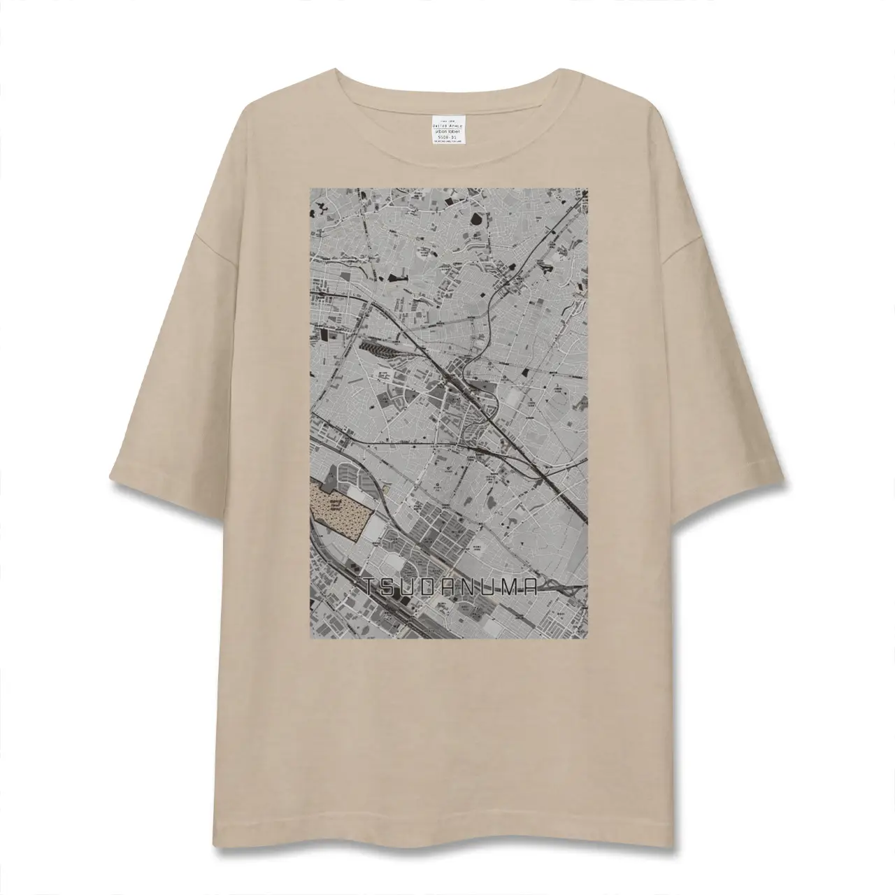 【津田沼(千葉県)】地図柄ビッグシルエットTシャツ