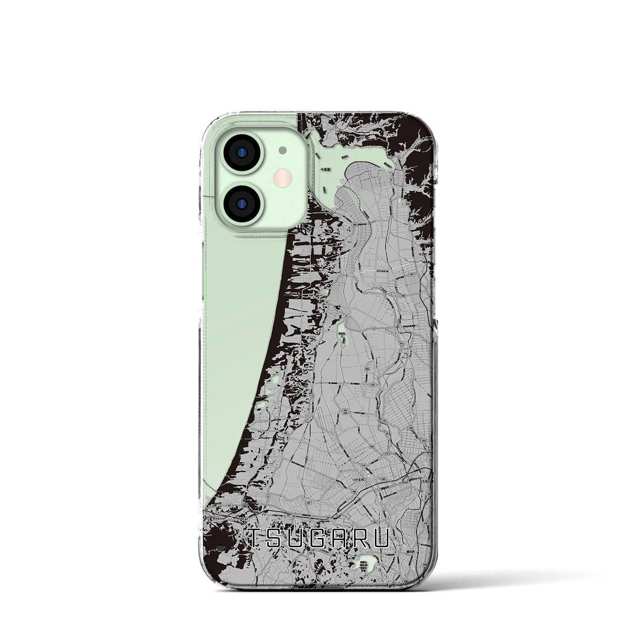 【つがる(青森県)】地図柄iPhoneケース(クリアタイプ)