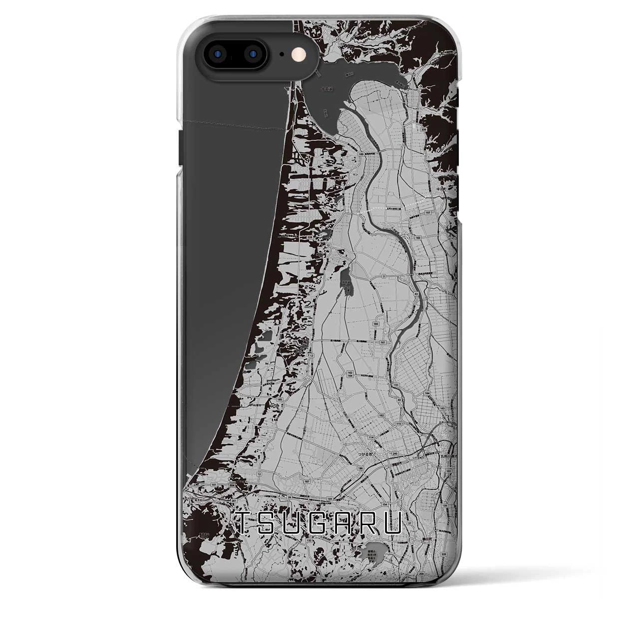 【つがる(青森県)】地図柄iPhoneケース(クリアタイプ)