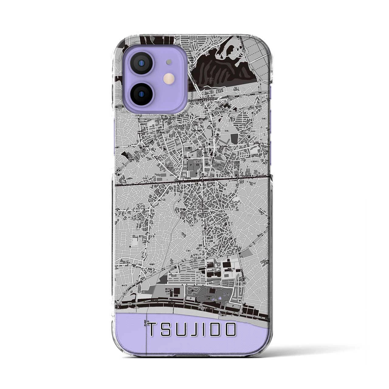 【辻堂(神奈川県)】地図柄iPhoneケース(クリアタイプ)