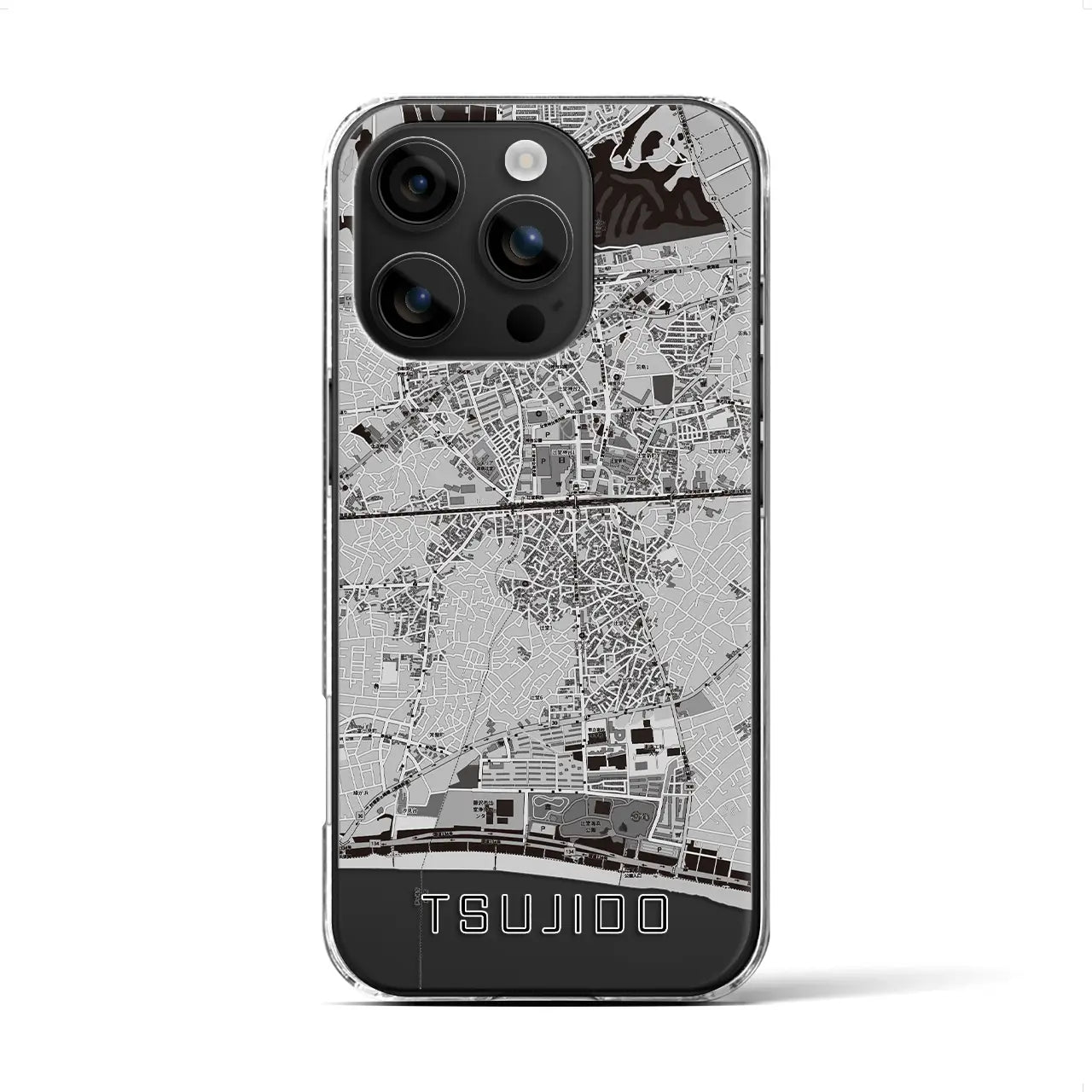 【辻堂(神奈川県)】地図柄iPhoneケース(クリアタイプ)