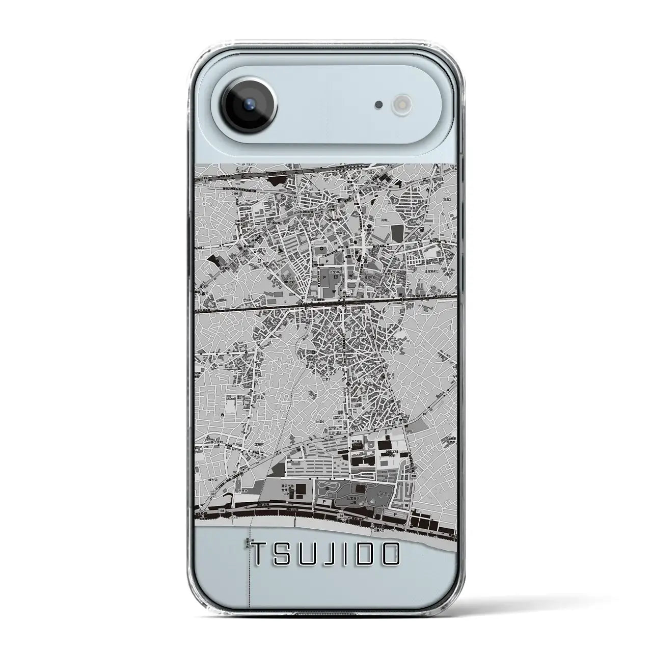 【辻堂(神奈川県)】地図柄iPhoneケース(クリアタイプ)