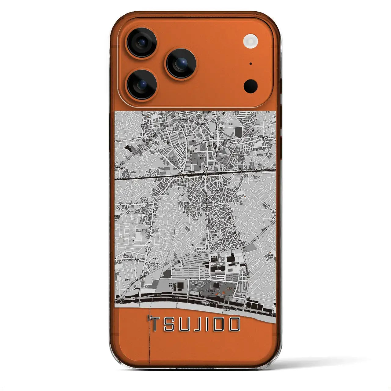 【辻堂(神奈川県)】地図柄iPhoneケース(クリアタイプ)