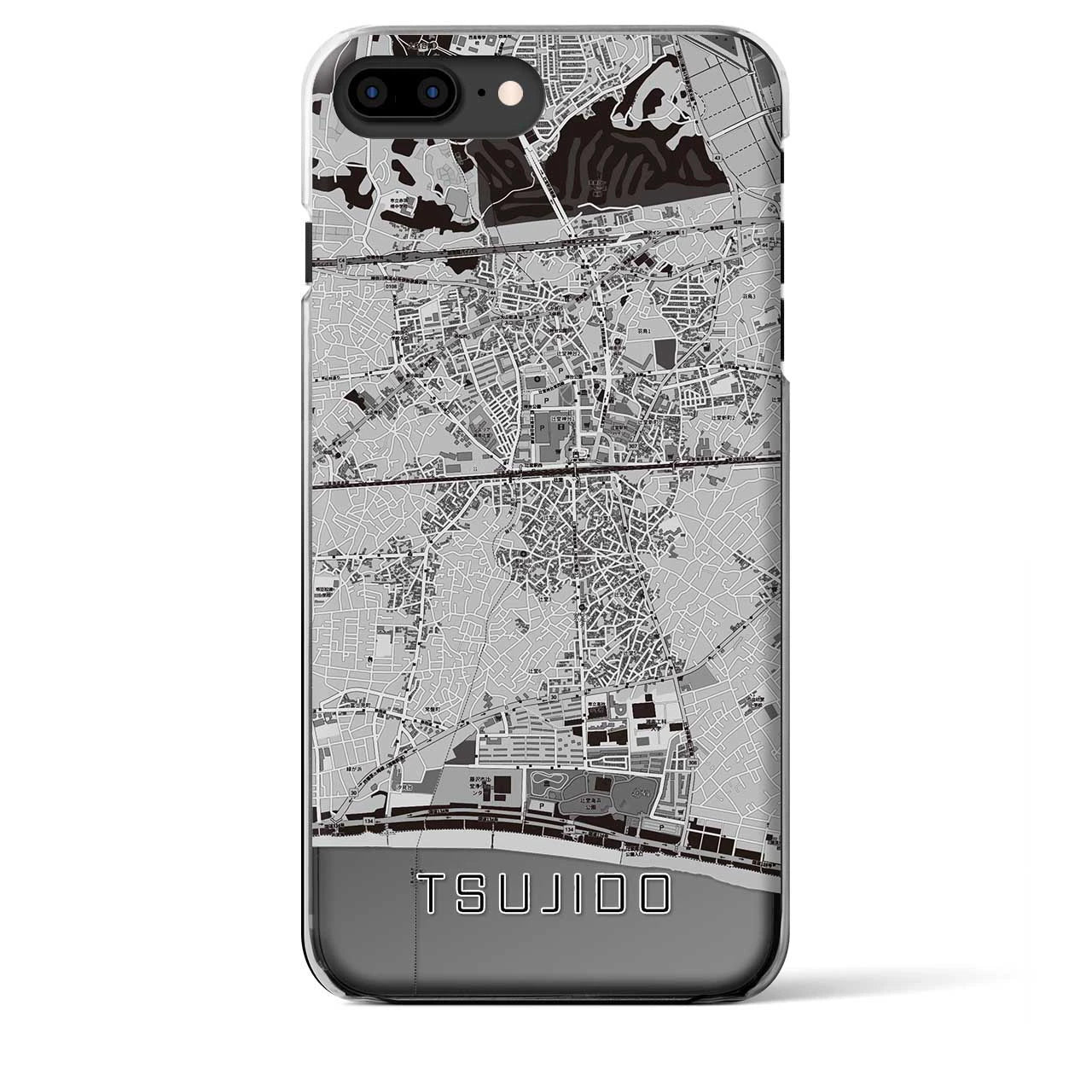 【辻堂(神奈川県)】地図柄iPhoneケース(クリアタイプ)