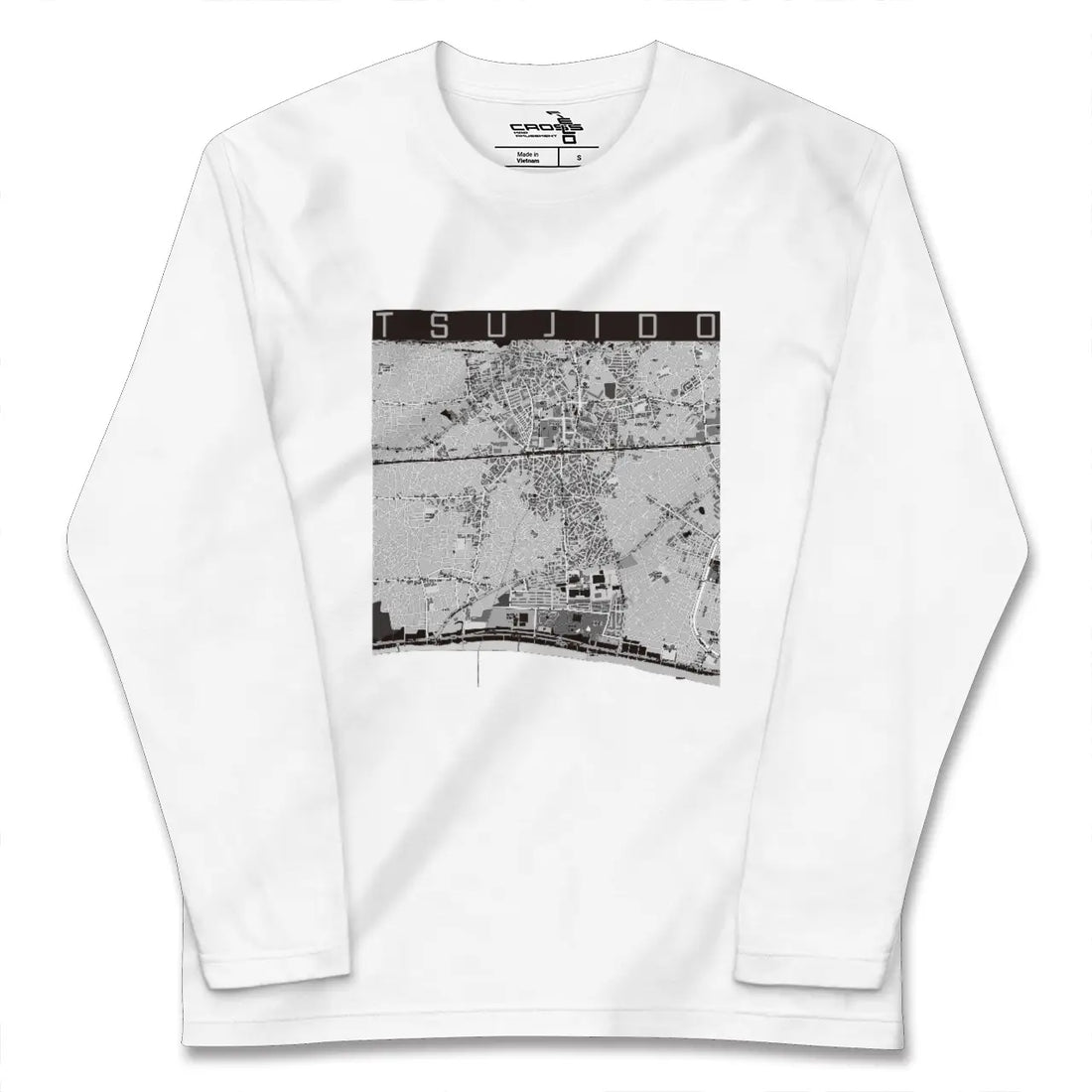 【辻堂(神奈川県)】地図柄ロングスリーブTシャツ