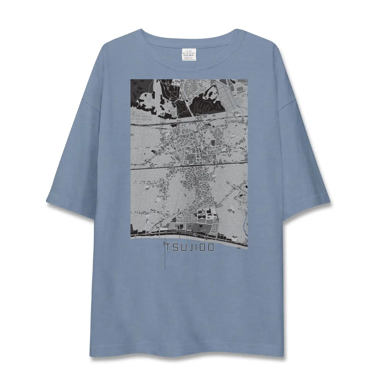 【辻堂(神奈川県)】地図柄ビッグシルエットTシャツ