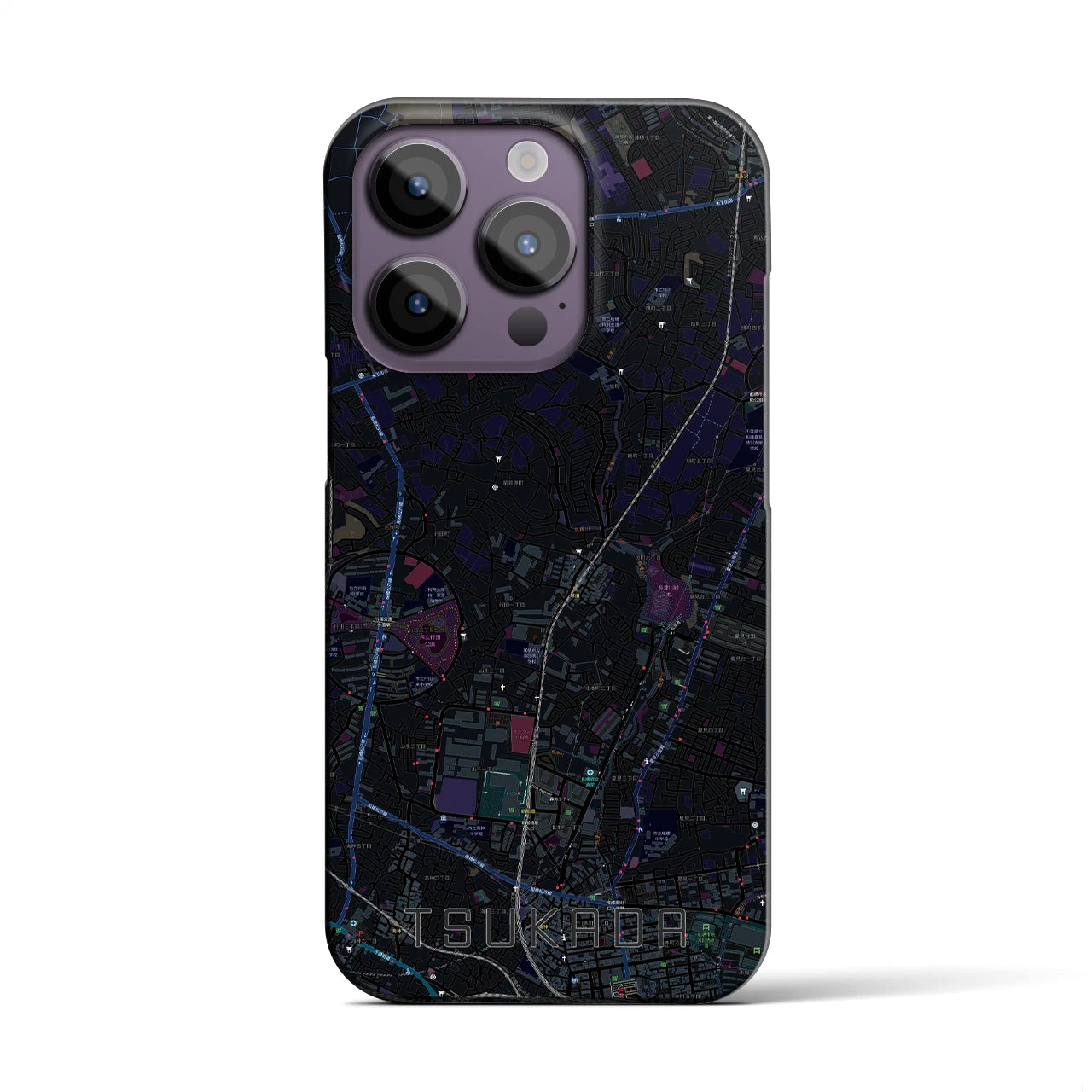 【塚田(千葉県)】地図柄iPhoneケース(バックカバータイプ)