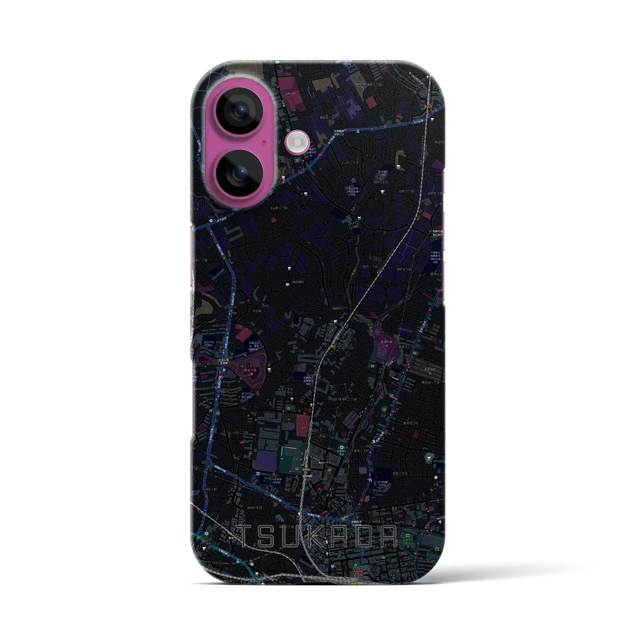 【塚田(千葉県)】地図柄iPhoneケース(バックカバータイプ)