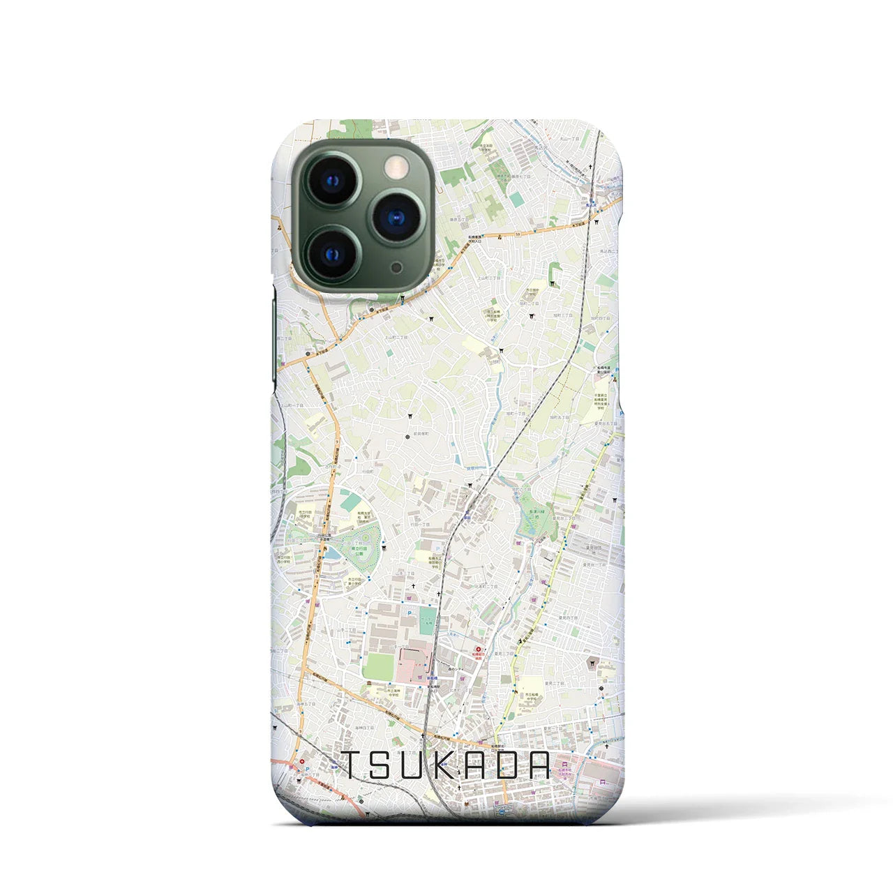 【塚田(千葉県)】地図柄iPhoneケース(バックカバータイプ)