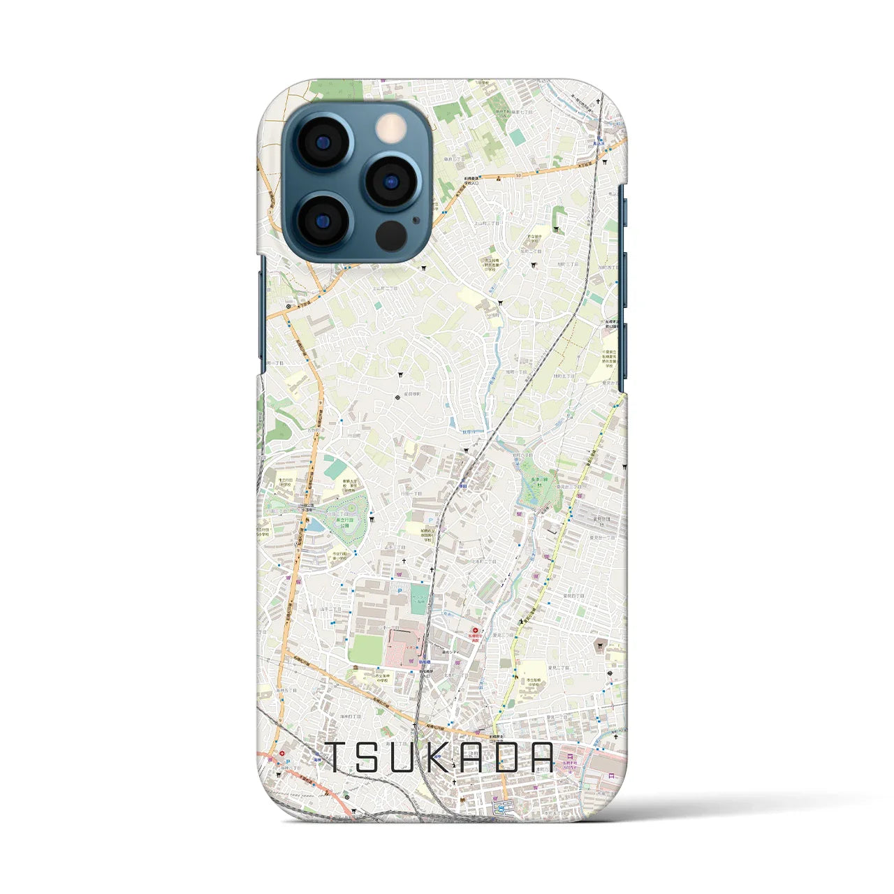 【塚田(千葉県)】地図柄iPhoneケース(バックカバータイプ)