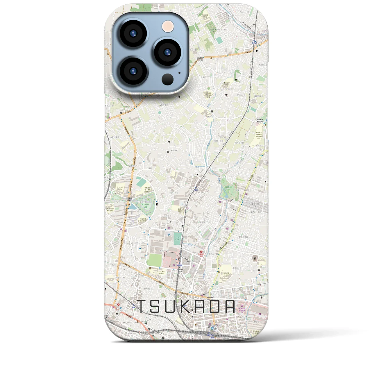 【塚田(千葉県)】地図柄iPhoneケース(バックカバータイプ)