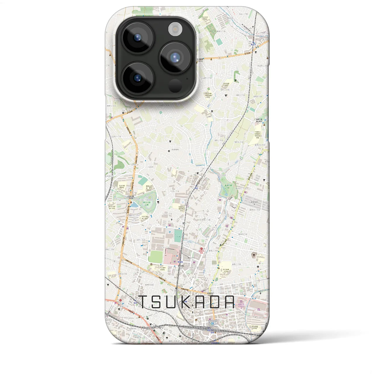 【塚田(千葉県)】地図柄iPhoneケース(バックカバータイプ)