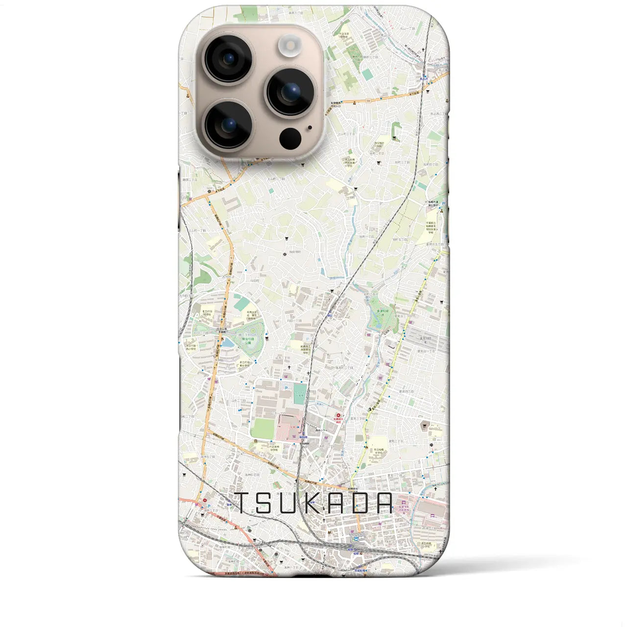 【塚田(千葉県)】地図柄iPhoneケース(バックカバータイプ)