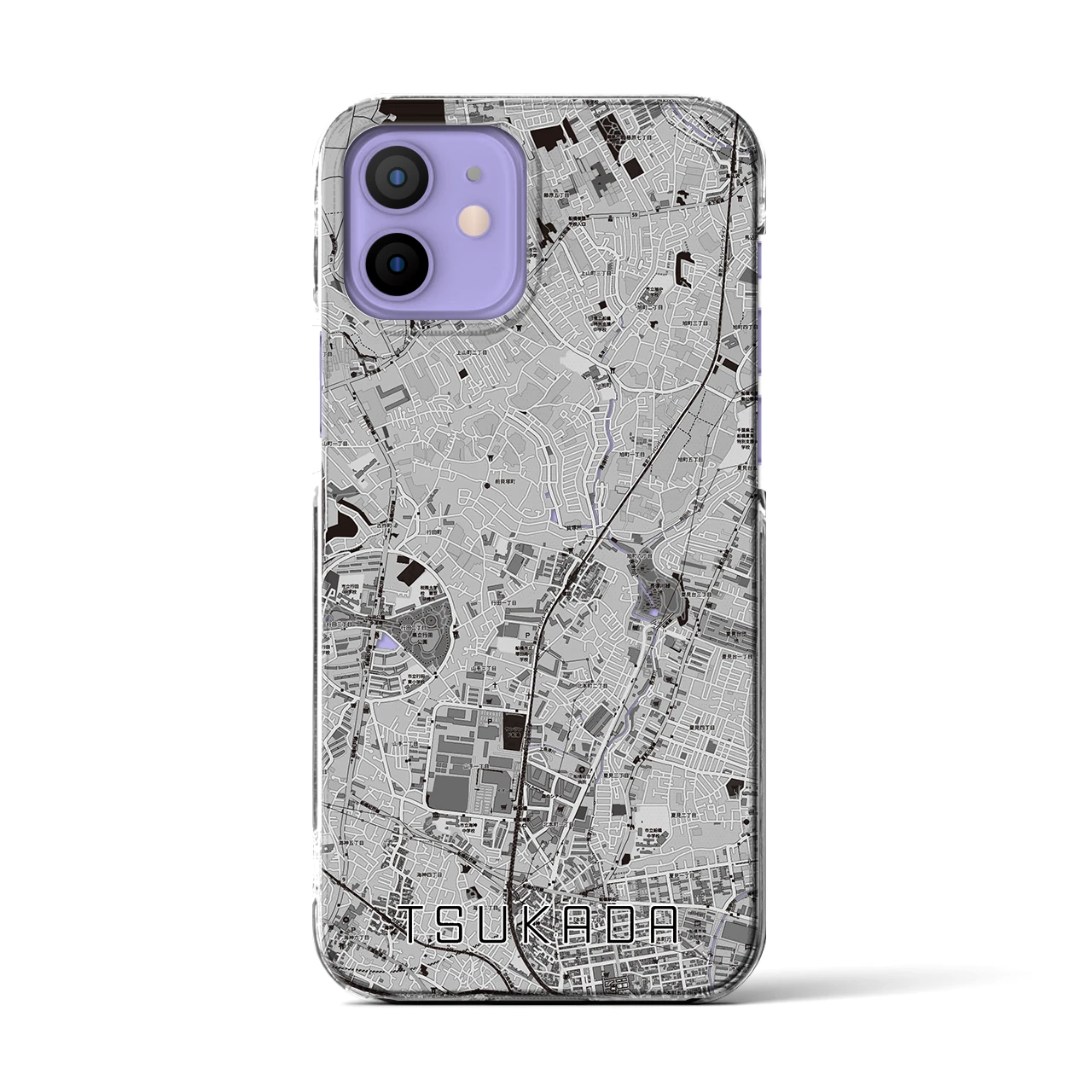 【塚田(千葉県)】地図柄iPhoneケース(クリアタイプ)