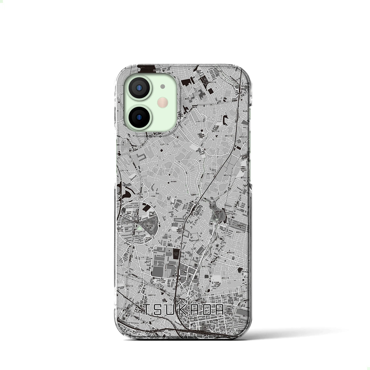 【塚田(千葉県)】地図柄iPhoneケース(クリアタイプ)